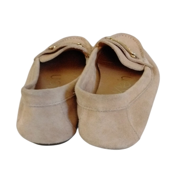 Calvin Klein Tan Suede Loafers Flats Size 8 - Picture 6 of 9